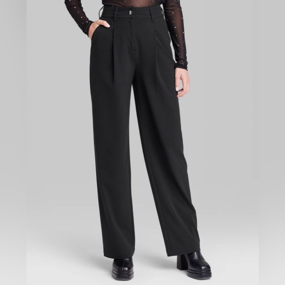 High-Rise Wide Leg Trouser - Wild Fable